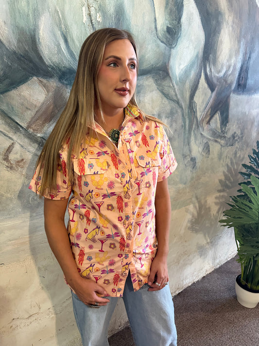 Cantina Critters Short Sleeve Fishing Shirt