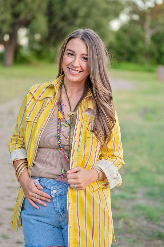 Muchos Besos Western Pearl Snap Shirt