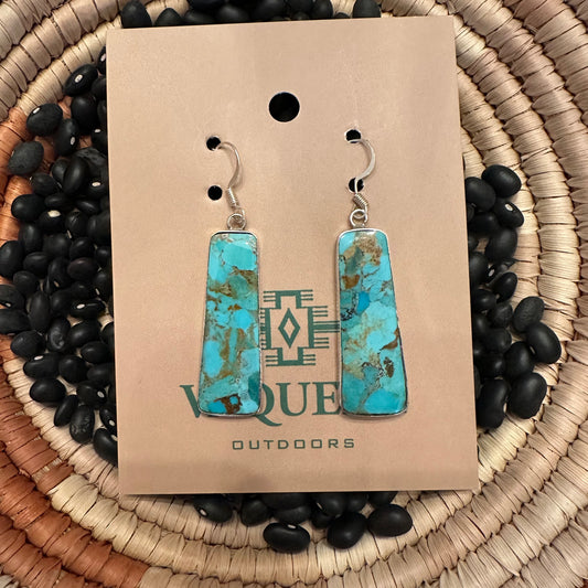 Bezeled Slab Earrings 2