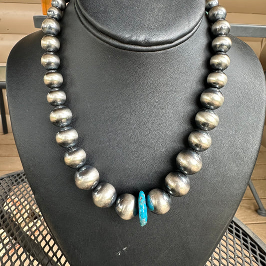 Graduated & Turquoise Navajo Pearls