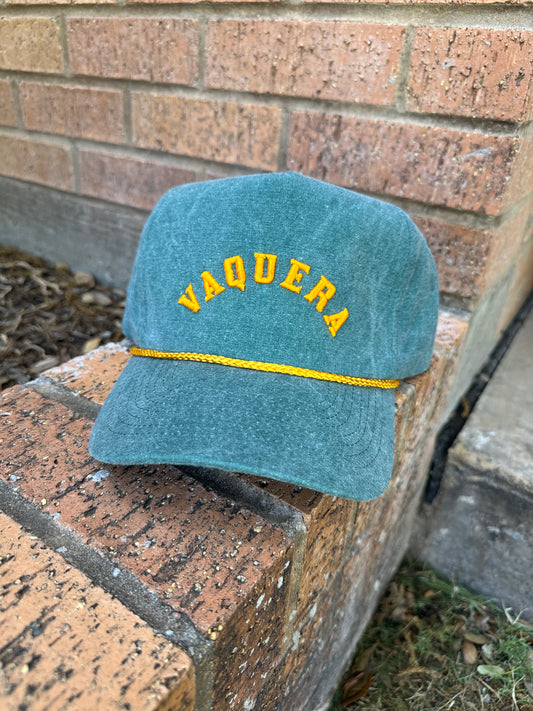 Green chambray trucker