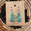Bezeled Slab Earrings 2