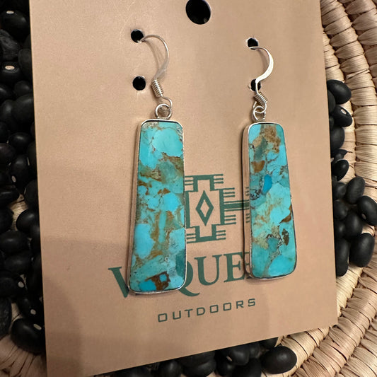 Bezeled Slab Earrings 2