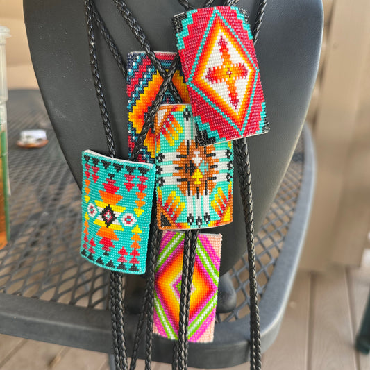 Native American Beaded Bolos