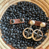 Dennis Hogan Onyx Crossed Path Hoops