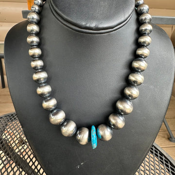 Graduated & Turquoise Navajo Pearls