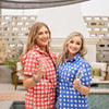Women's Short Sleeve Shirt - Red Check